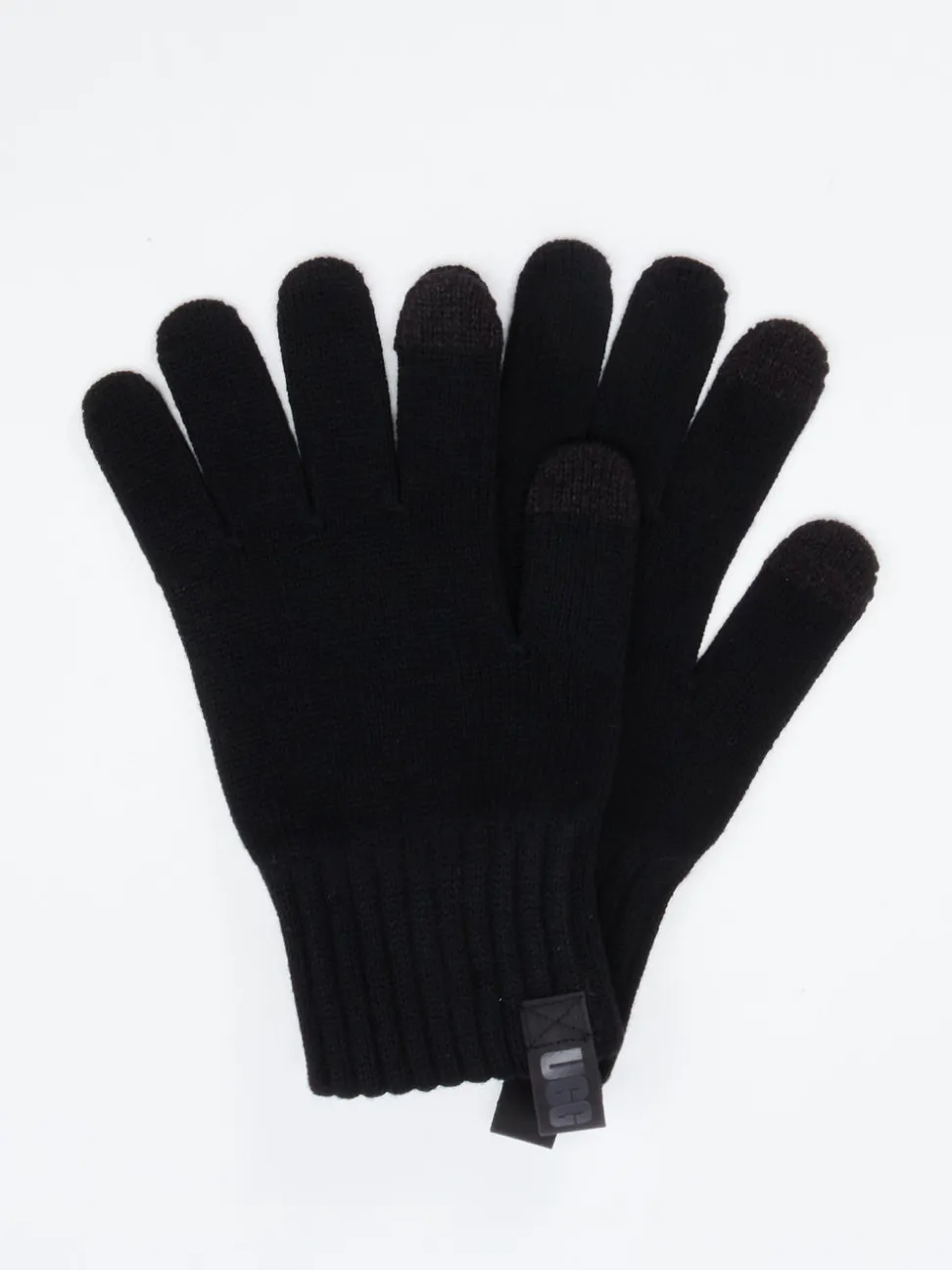 UGG – Strickhandschuhe aus Textil schwarz