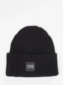 UGG – Strickmütze aus Textil in Schwarz