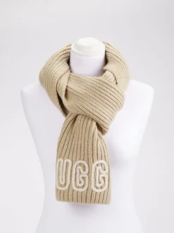UGG – Strickschal aus Textil in Beige