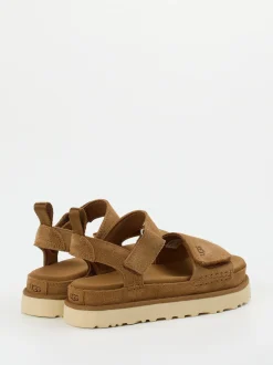 UGG – Trekking-Sandalen aus Veloursleder cognac