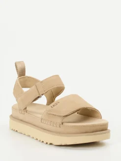 UGG – Trekking-Sandalen aus Veloursleder beige