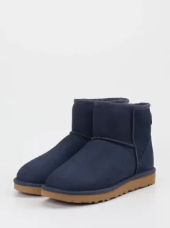 UGG – Winterboots aus Veloursleder Dunkelblau