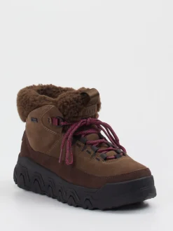UGG – Winterboots aus Veloursleder mittelbraun