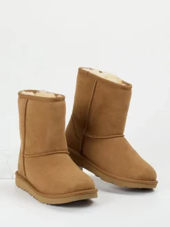 UGG – Winterboots aus Veloursleder kastanienbraun