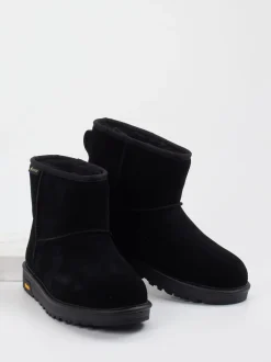 UGG – Winter-Boots aus Veloursleder schwarz