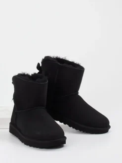 UGG – Winter-Stiefeletten aus Veloursleder schwarz