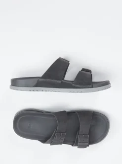 UGG – Zweiriemer-Sandalen aus Veloursleder grau