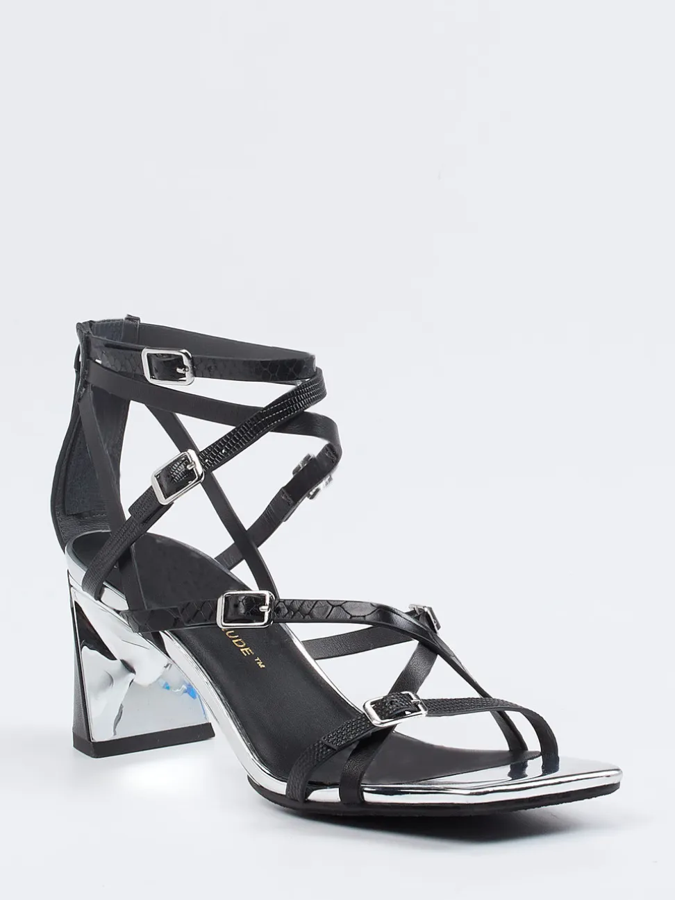 United Nude – High Heel Sandalen aus Kalbleder schwarz