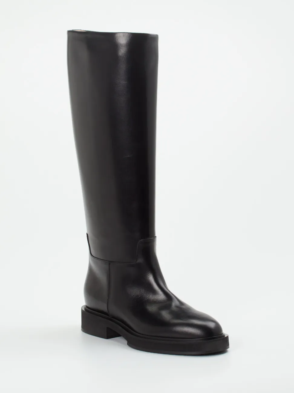 Unützer – Kniehohe Stiefel aus Kalbleder Schwarz