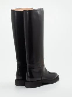 Unützer – Kniehohe Stiefel aus Kalbleder Schwarz