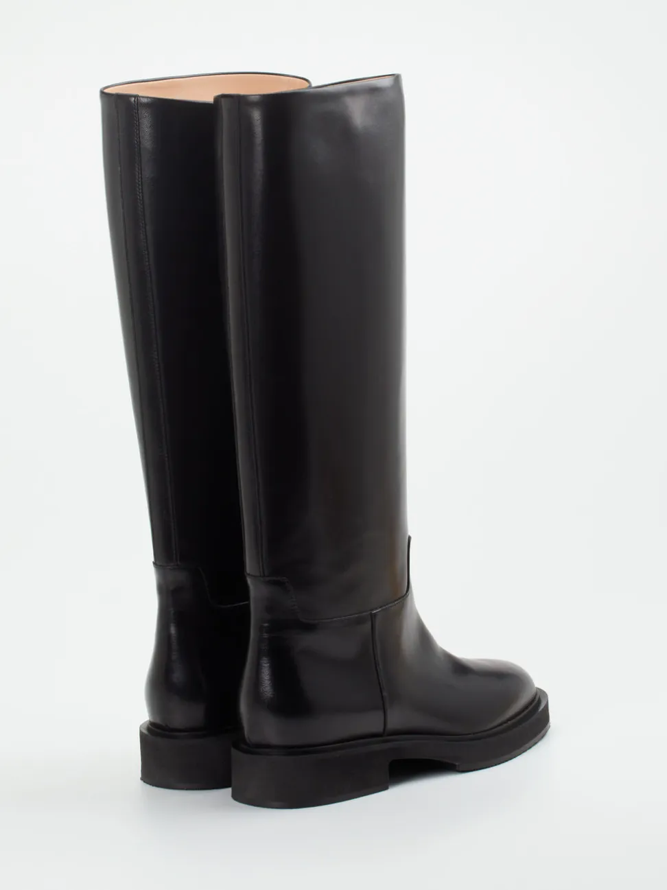 Unützer – Kniehohe Stiefel aus Kalbleder Schwarz