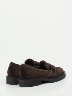 Unützer – Loafer aus Veloursleder Dunkelbraun