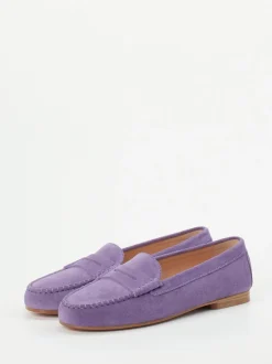 Unützer – Loafer aus Veloursleder in Flieder