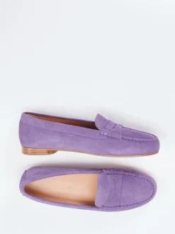 Unützer – Loafer aus Veloursleder in Flieder