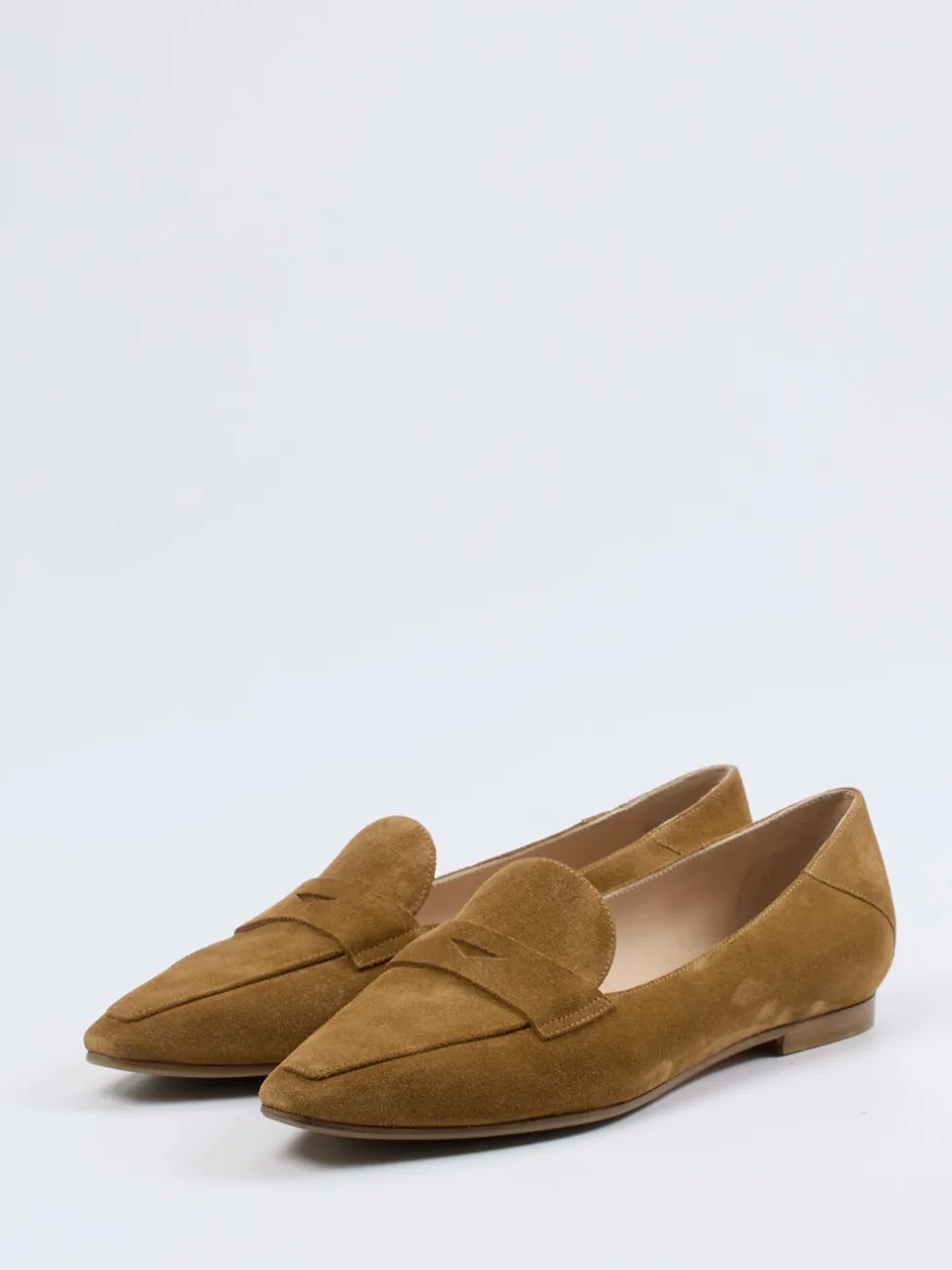 Unützer – Loafer aus Veloursleder Cognacbraun