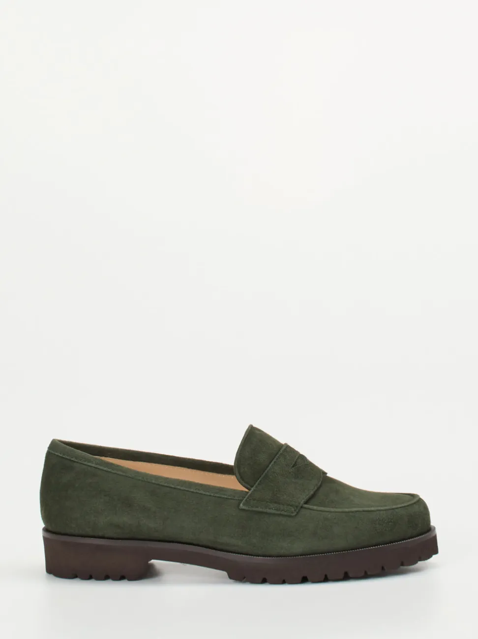 Unützer – Loafer aus Veloursleder in Grün
