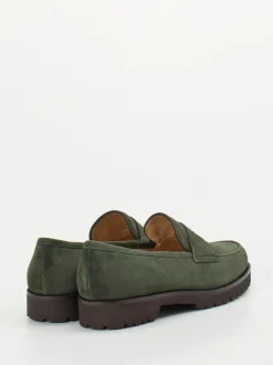 Unützer – Loafer aus Veloursleder in Grün