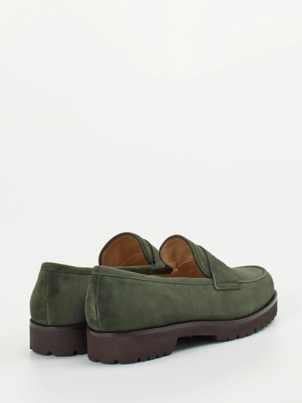 Unützer – Loafer aus Veloursleder in Grün
