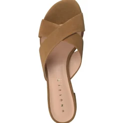 Unützer – Mules aus Veloursleder cognacfarben