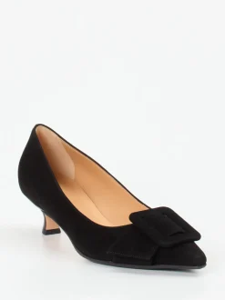 Unützer – Pumps aus Veloursleder Schwarz