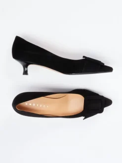 Unützer – Pumps aus Veloursleder Schwarz