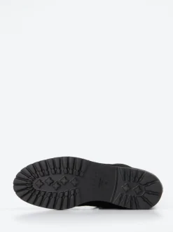 Unützer – Schnürstiefelette aus Veloursleder schwarz