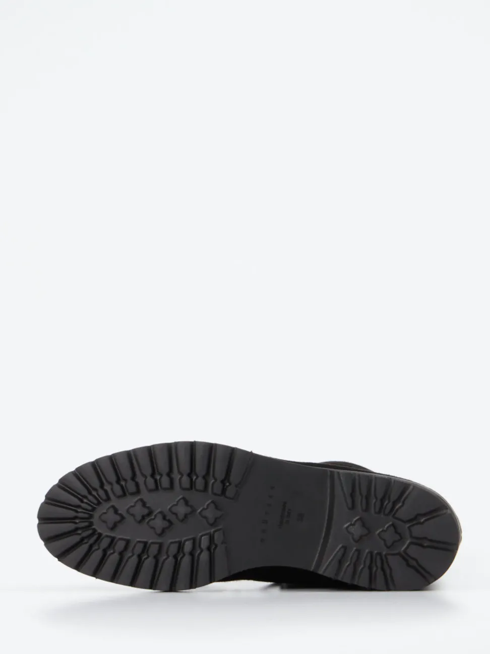 Unützer – Schnürstiefelette aus Veloursleder schwarz