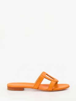 Unützer – Slides aus Kalbleder in Orange