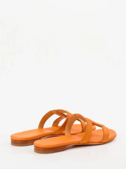Unützer – Slides aus Kalbleder in Orange