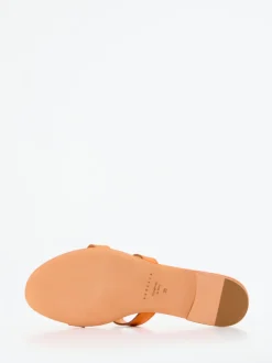 Unützer – Slides aus Kalbleder in Orange