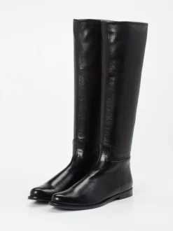 Unützer – Stiefel aus Lammleder schwarz glänzend
