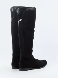 Unützer – Stiefel aus Veloursleder Schwarz