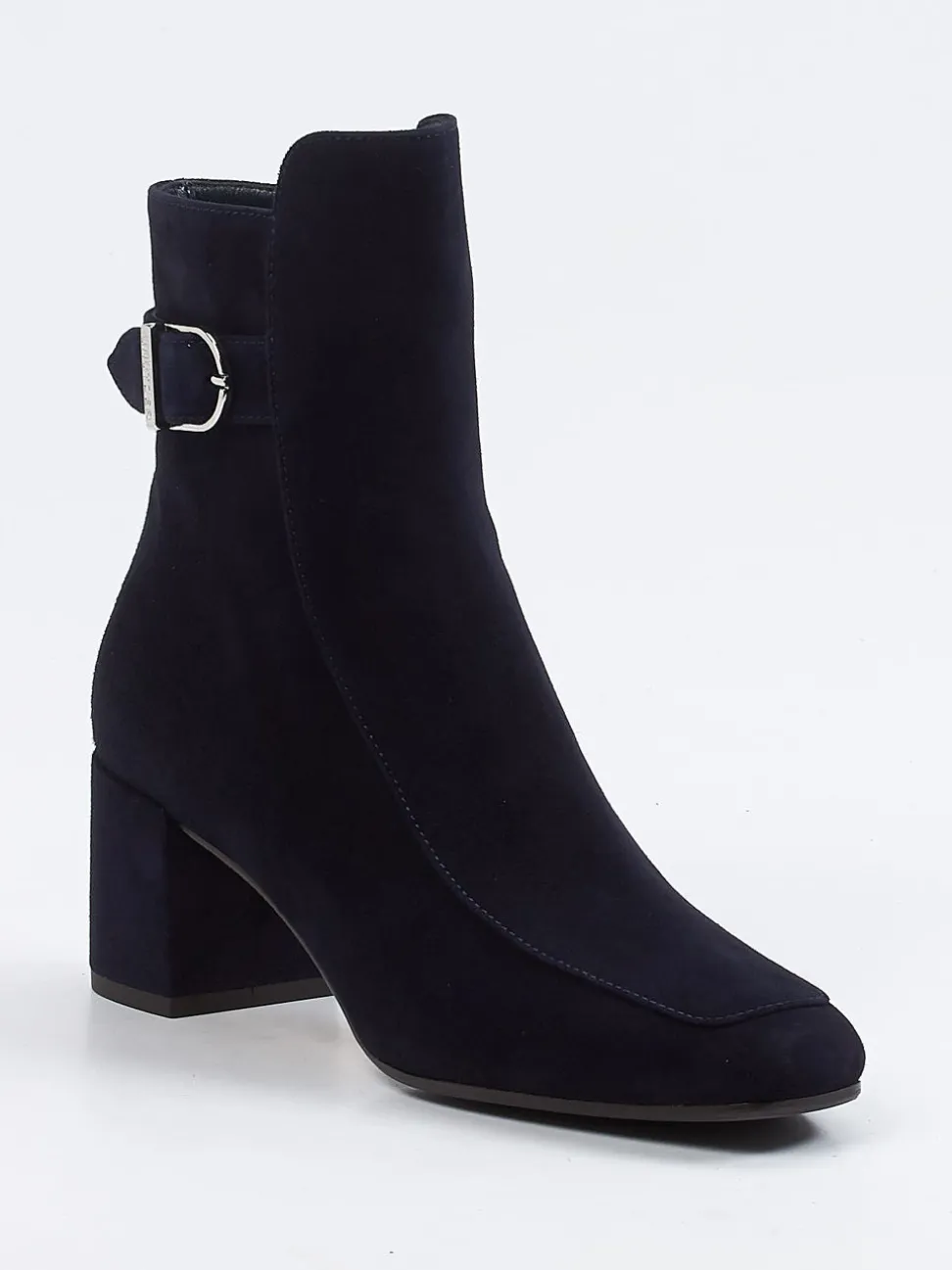 Unützer – Stiefelette aus Veloursleder tiefdunkelblau