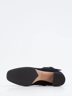 Unützer – Stiefelette aus Veloursleder tiefdunkelblau