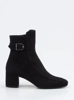 Unützer – Stiefelette aus Veloursleder Schwarz