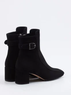 Unützer – Stiefelette aus Veloursleder Schwarz