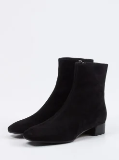 Unützer – Stiefeletten aus Veloursleder Schwarz