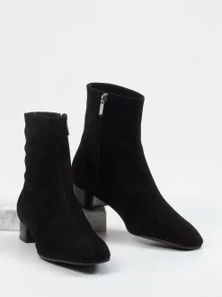 Unützer – Stiefeletten aus Veloursleder Schwarz