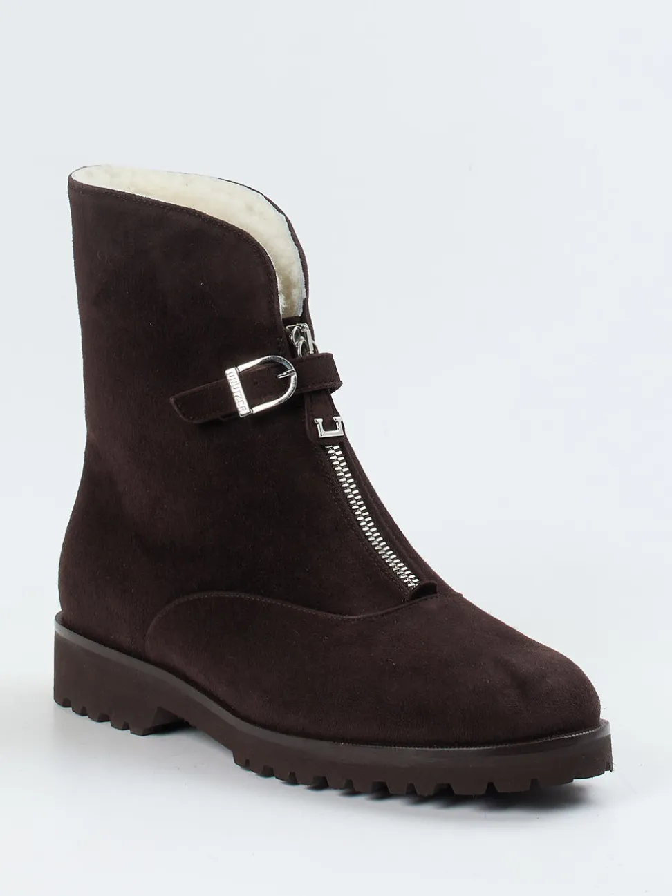 Unützer – Stiefeletten aus Veloursleder dunkelbraun