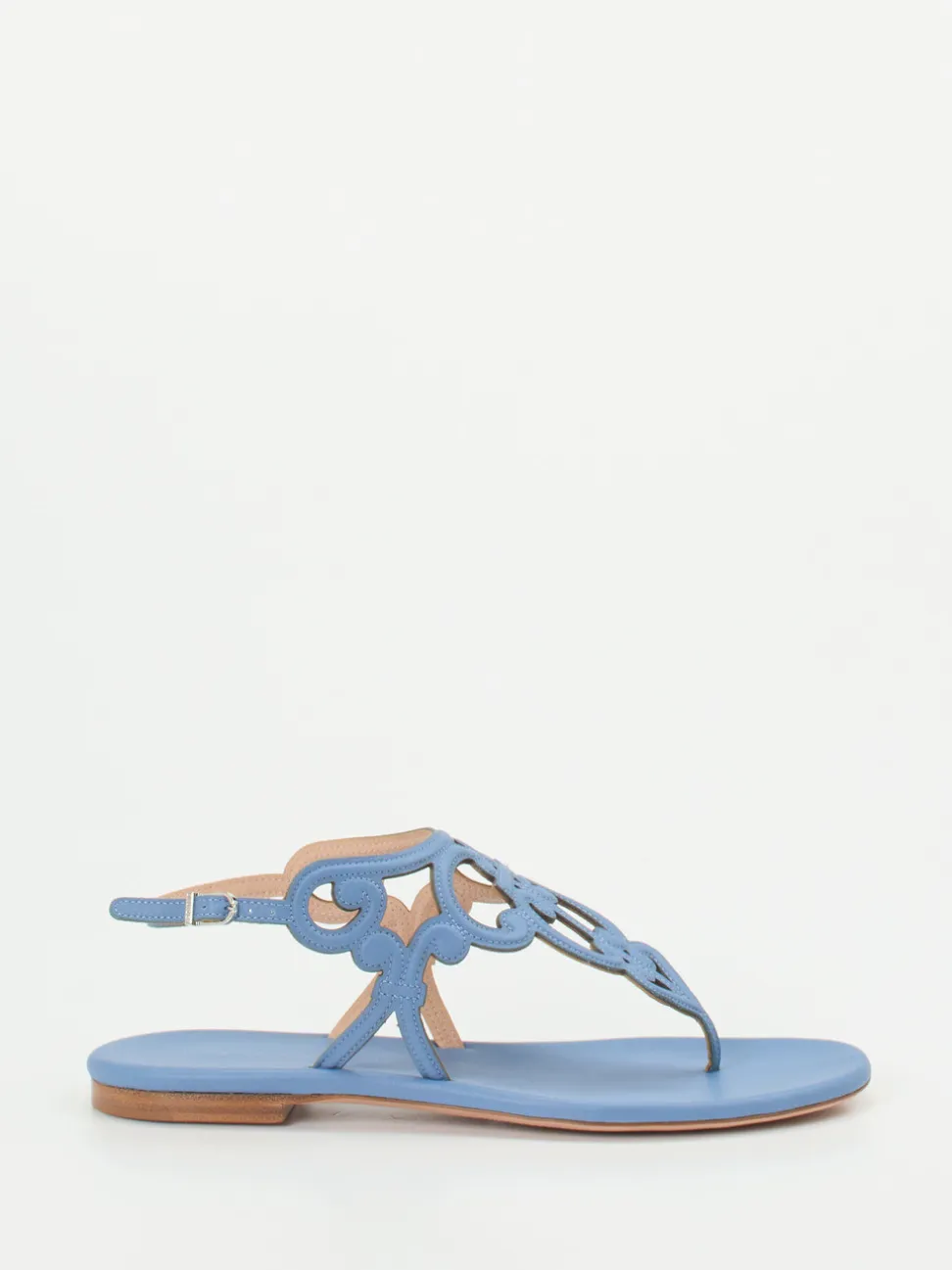 Unützer – Zehentrenner-Sandale aus Kalbleder jeansblau
