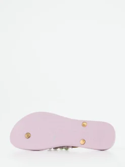 Uzurii – Zehentrenner aus Gummi mit Strass in Flieder
