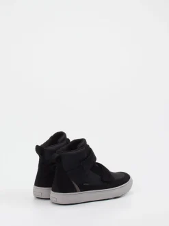 Vado – High-Top Sneaker aus Veloursleder schwarz