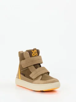 Vado – High-Top-Sneaker aus Veloursleder Sandbraun