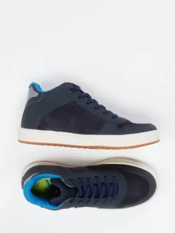 Vado – Mid-Top Sneaker aus Veloursleder blau