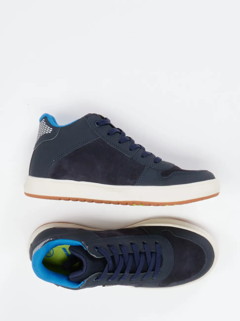 Vado – Mid-Top Sneaker aus Veloursleder blau
