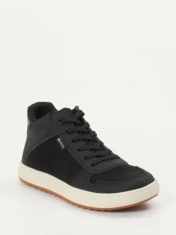 Vado – Mid-Top Sneaker aus Veloursleder Schwarz