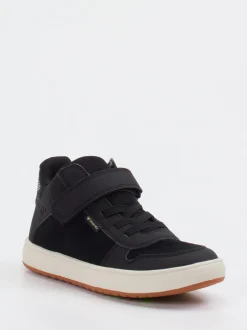Vado – Mid-Top-Sneaker aus Veloursleder schwarz