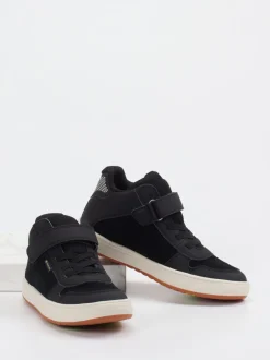 Vado – Mid-Top-Sneaker aus Veloursleder schwarz