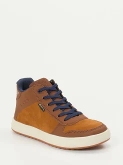 Vado – Mid-Top-Sneaker aus Veloursleder rostbraun