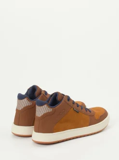 Vado – Mid-Top-Sneaker aus Veloursleder rostbraun